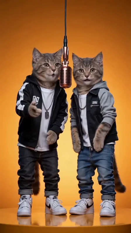 Hotel Lobby Viral Cat Duet